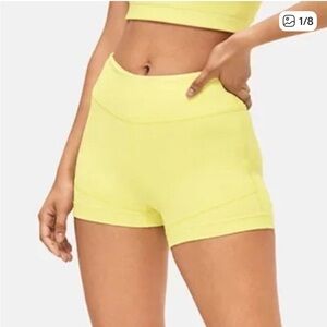 Outdoor Voices Women's Bright Yellow Athletic Shorts